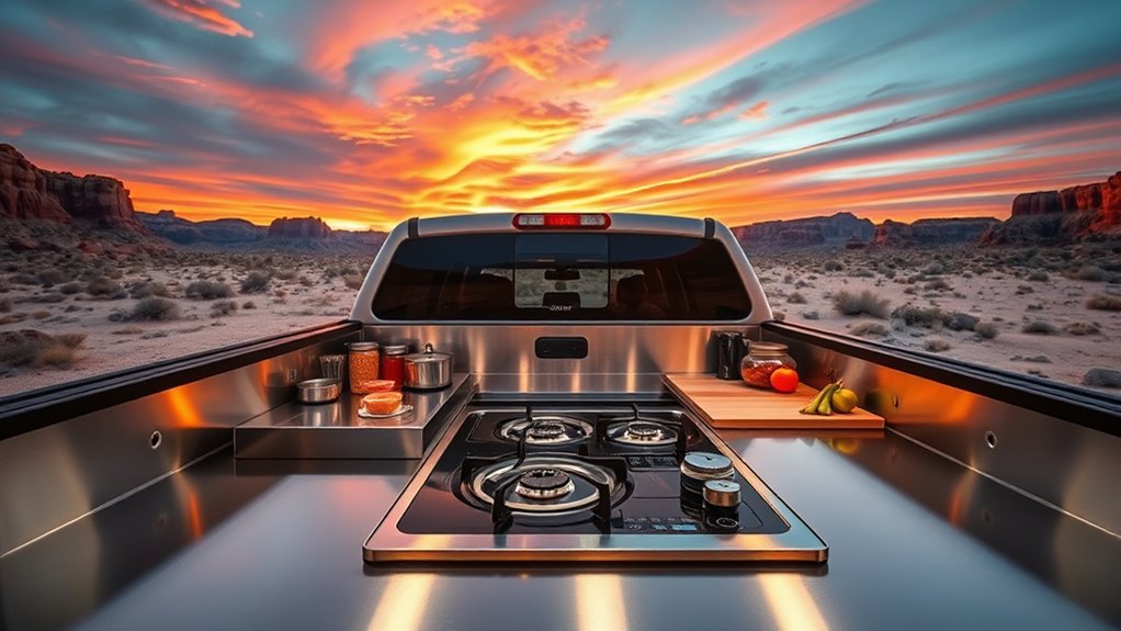 seamless outdoor cooking setup