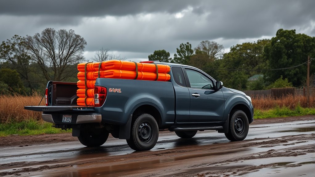 secure and stabilize flood barriers