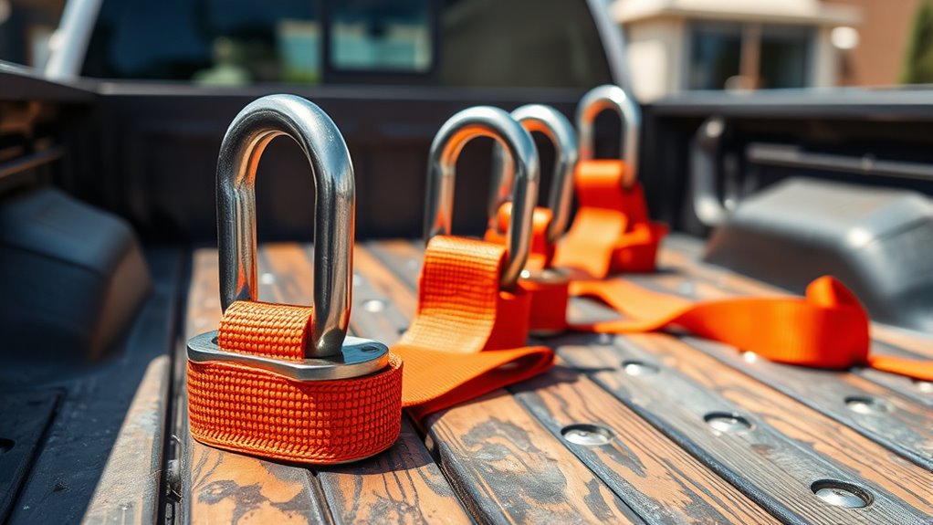 secure cargo with proper anchors