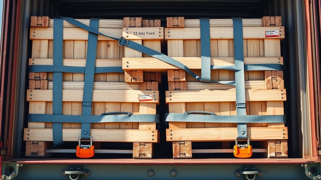 secure cargo with proper restraints