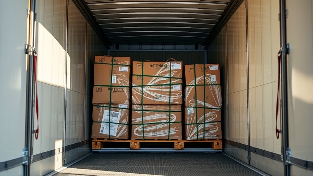 secure cargo with proper restraints