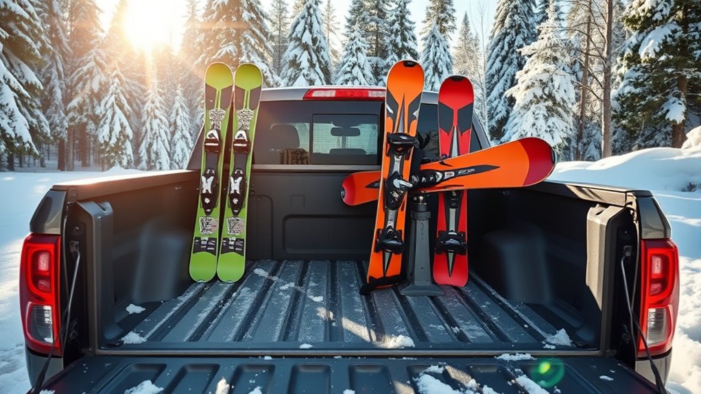 secure customizable ski racks