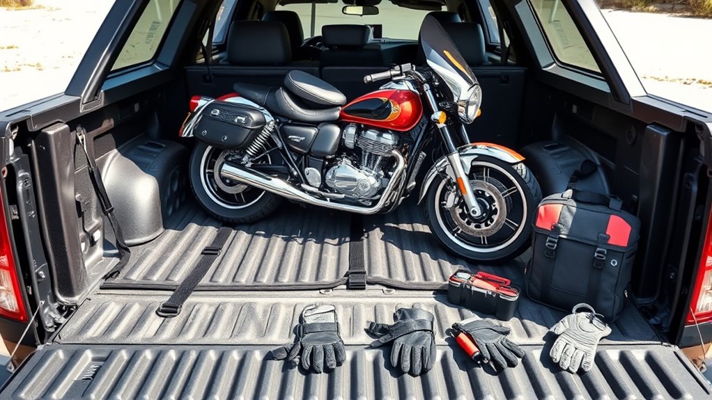 secure equipment and ramps