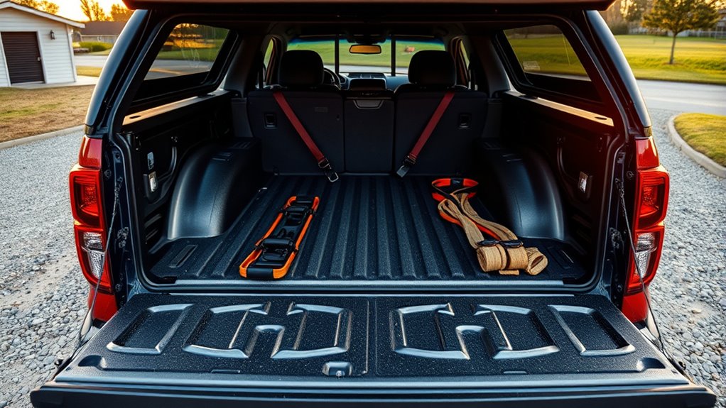 secure load with proper straps