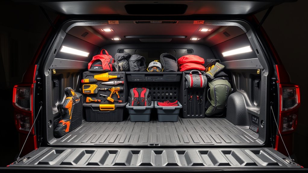 secure organized truck storage