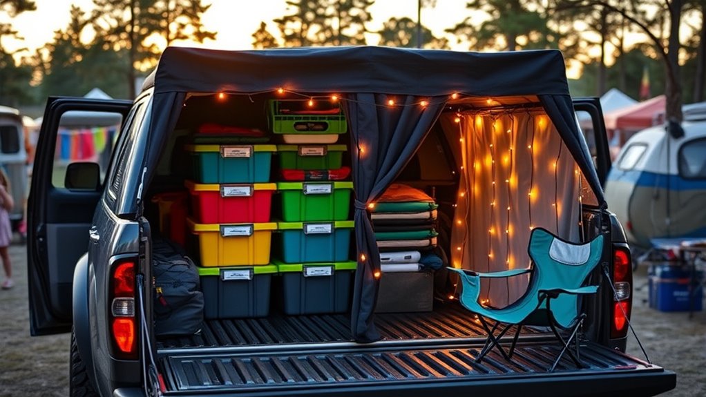 secure organized truck storage