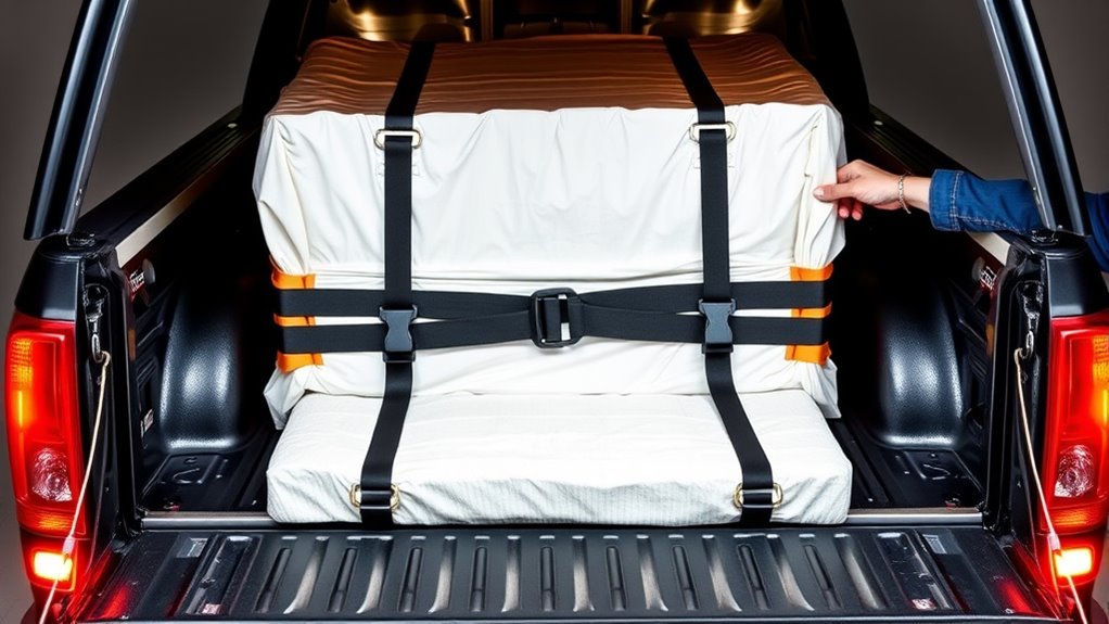 secure straps at stops