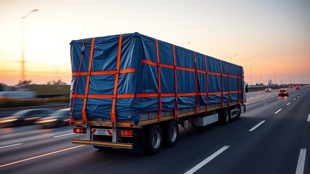 secure tarps with tight fasteners