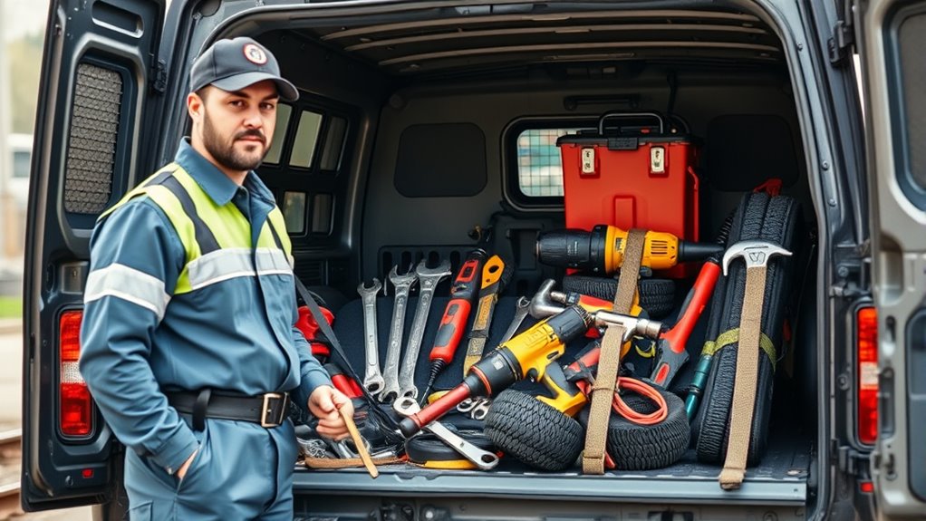 secure tools during transit