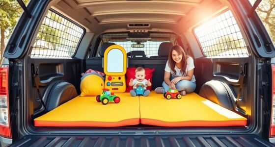 secure truck bed for children