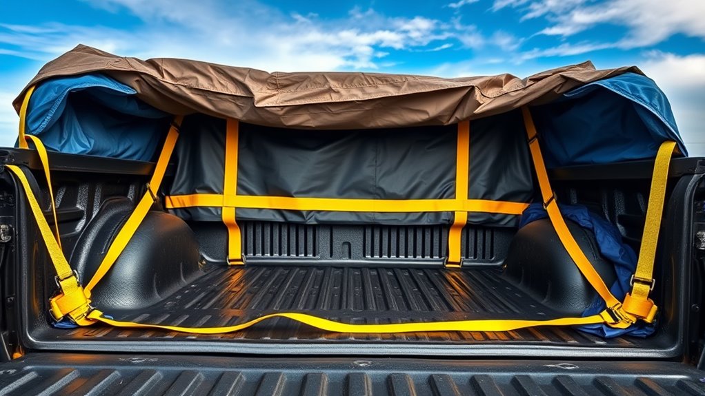 secure truck during storms