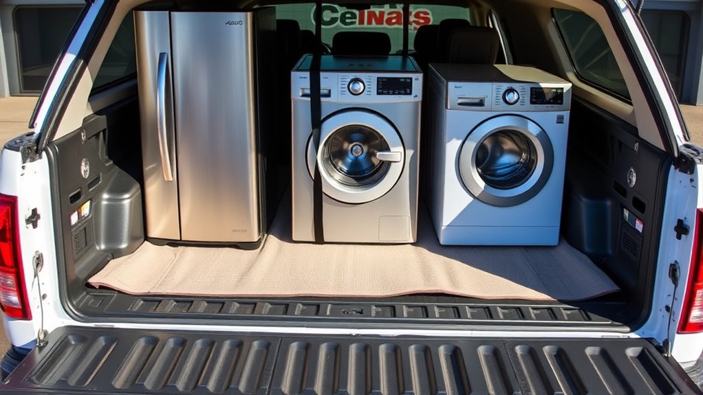 secure upright appliance transport