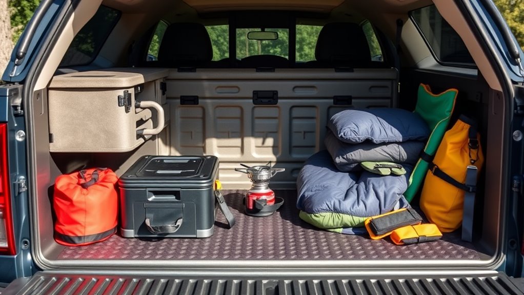 securely organize truck bed