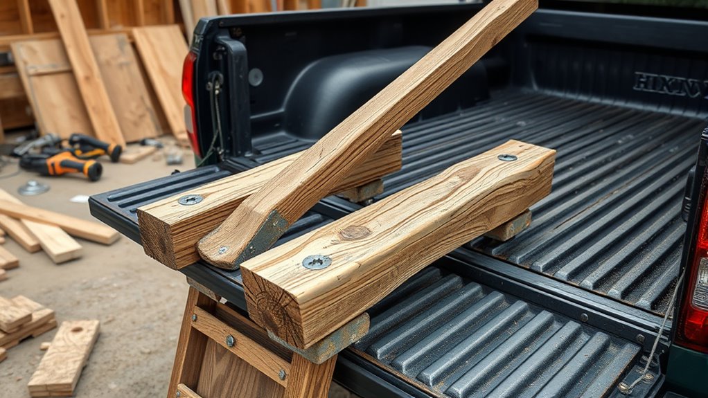 securely reinforced support beams