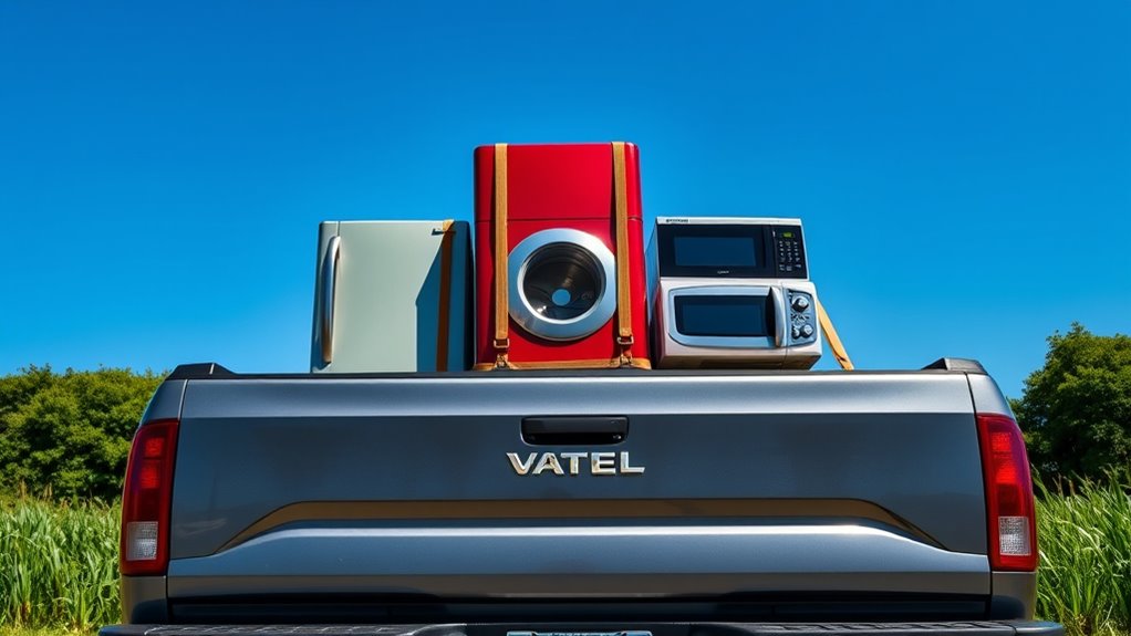 securely transport appliances upright