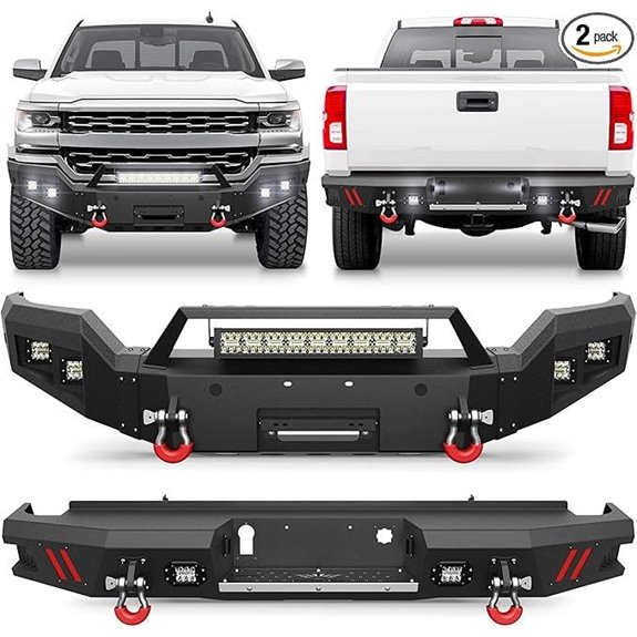 Chevy Silverado 1500 Bumper with Winch Plate & Lights