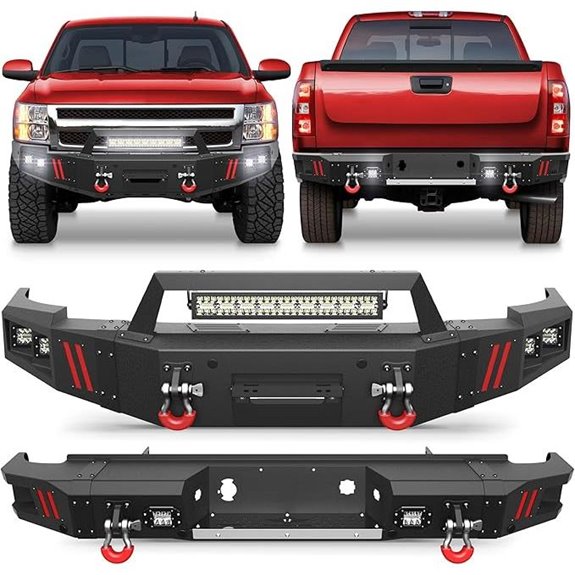 Chevrolet Silverado 1500 Bumper Set with Winch Plate