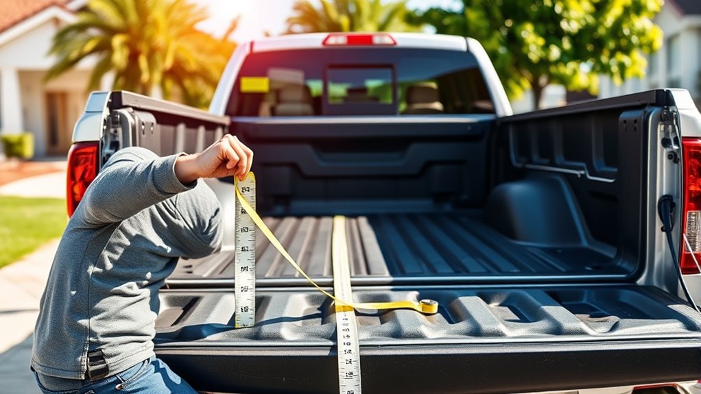 simple truck bed measurement
