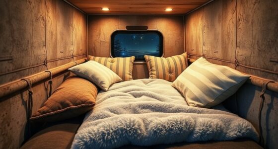 sleeping diagonally in truck