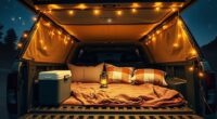 sleeping in pickup truck
