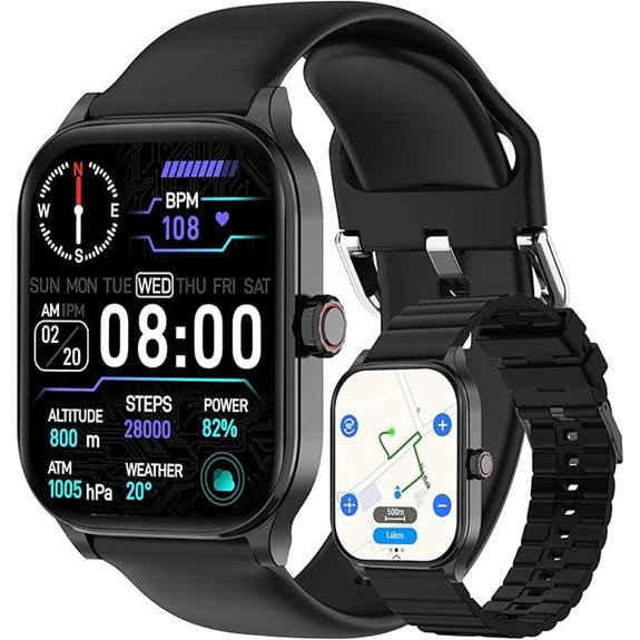 AI Smart Watch with GPS Heart Rate & Fitness Tracking