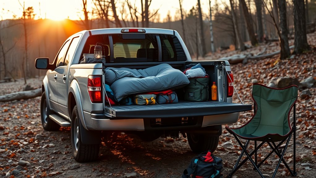 solo truck camping safety