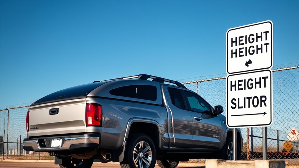 state camper shell height regulations