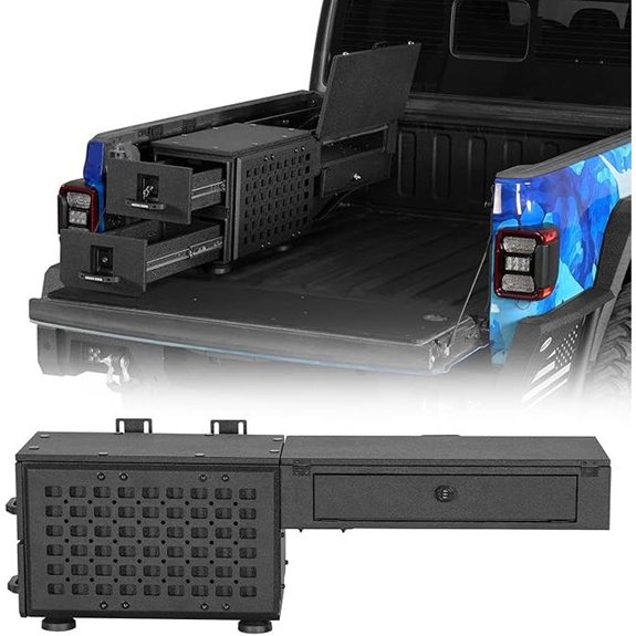 Hooke Road Steel Truck Bed Toolbox with Lock