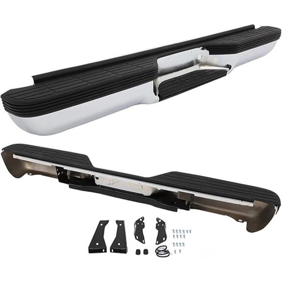 Chrome Steel Rear Bumper for Chevy Silverado & GMC Sierra