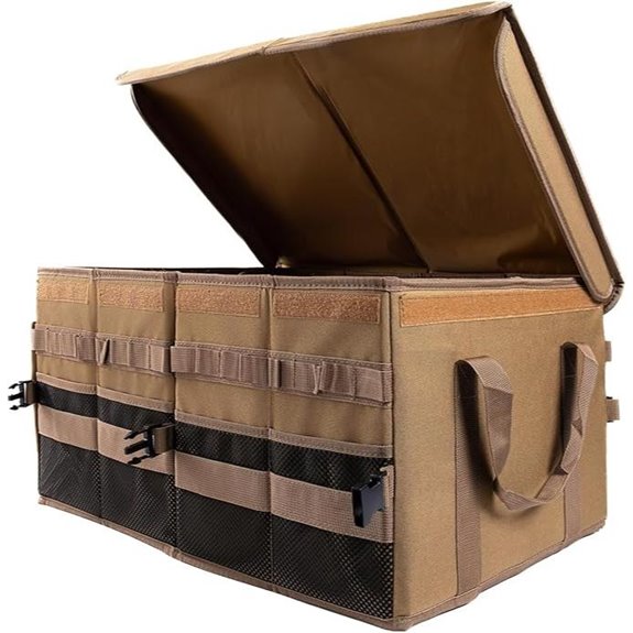 SUV and Truck Bed Cargo Organizer with Handles