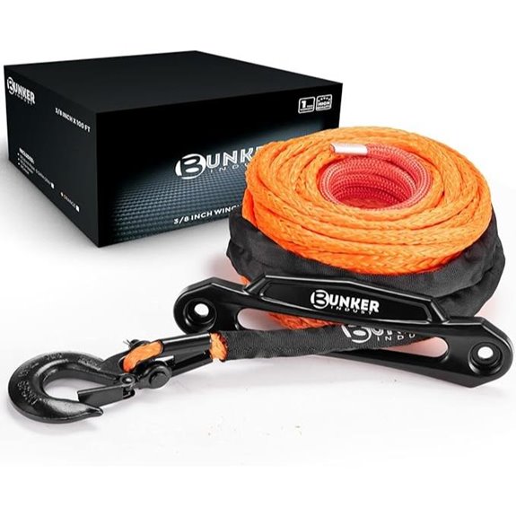 BUNKER INDUST Synthetic Winch Rope Kit (3/8
