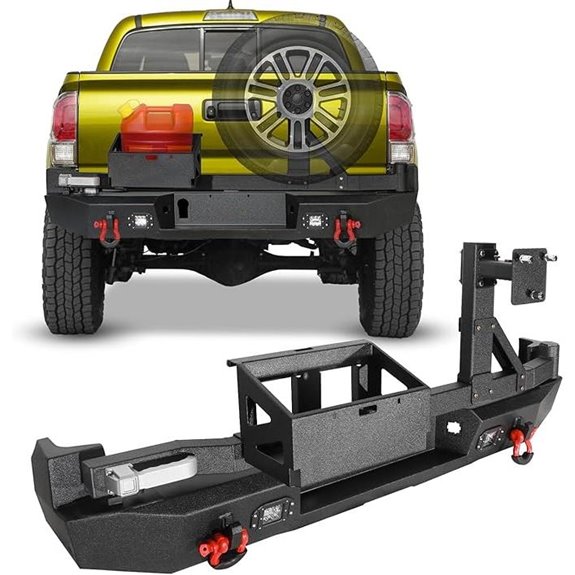 T-acoma Rear Bumper with Tire Carrier & Lights