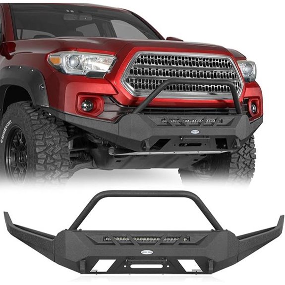 Hooke Road Tacoma Front Bumper with Winch Plate