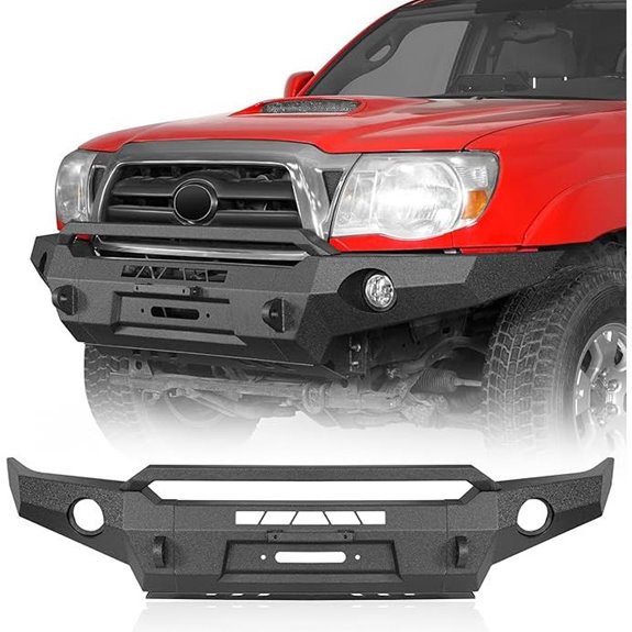 Hooke Road Tacoma Front Offroad Bumper with Winch Plate