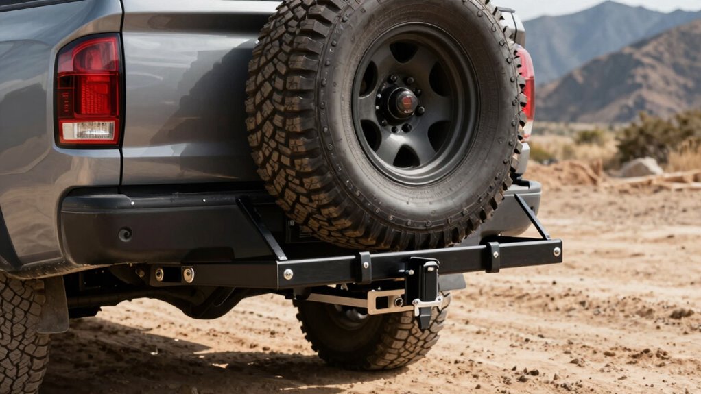 top hitch spare tire carriers