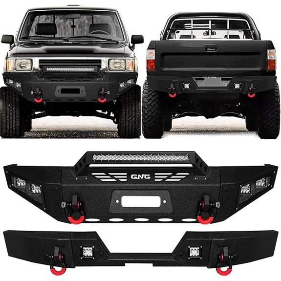 Toyota Pickup Bumper with Winch Plate & LED Lights