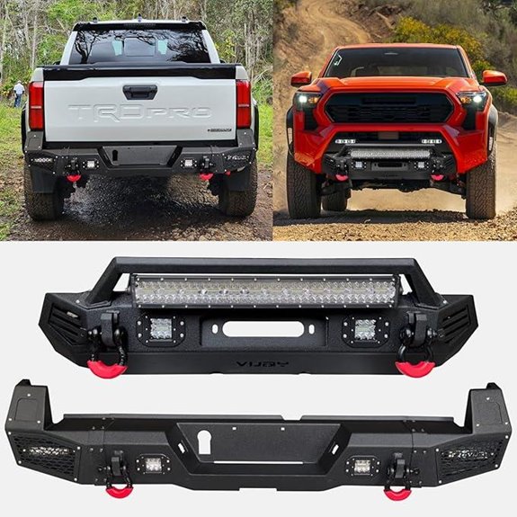 Toyota Tacoma Off-Road Steel Bumper with Lights & D-Rings