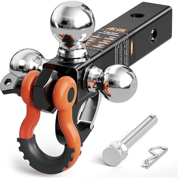 AC-DK Tri Ball Mount Trailer Hitch Kit