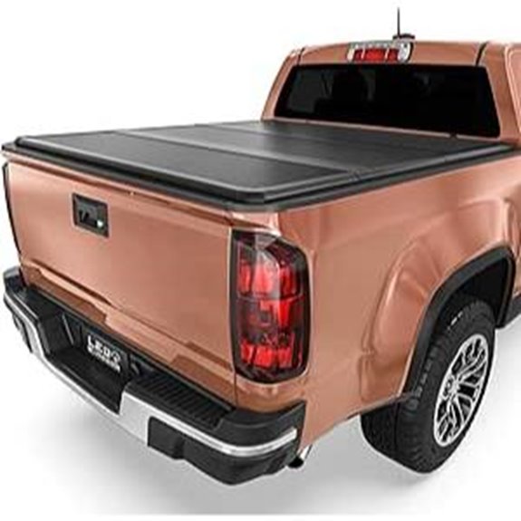 LEDKINGDOMUS Tri-Fold Truck Bed Tonneau Cover for Chevy/GMC