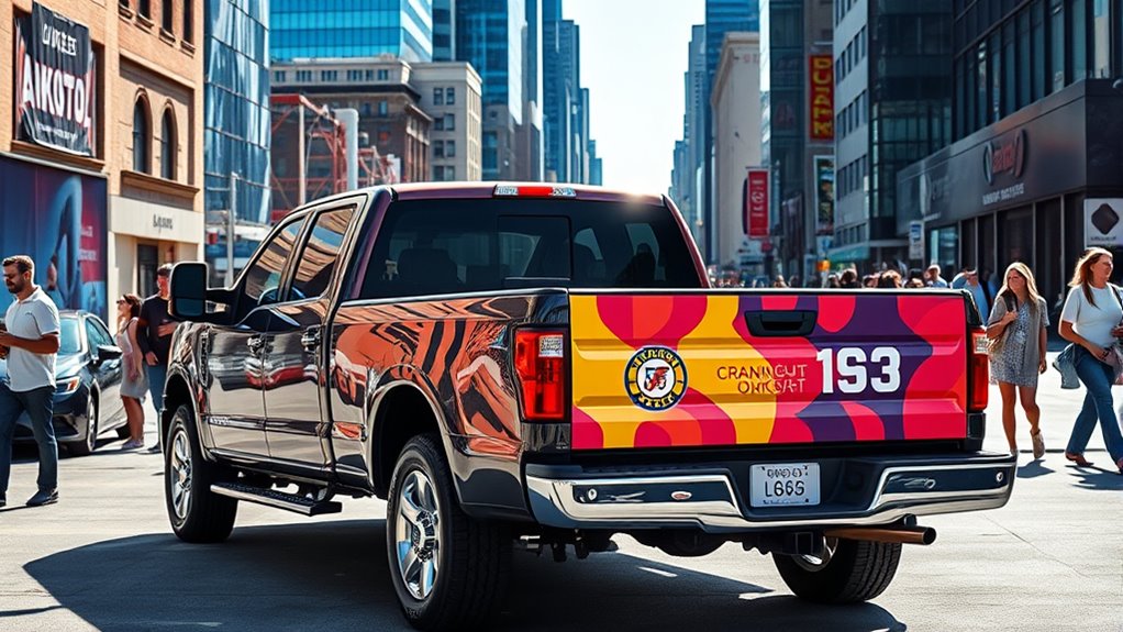 truck bed advertising billboard