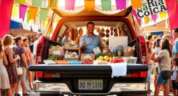 truck bed market booth