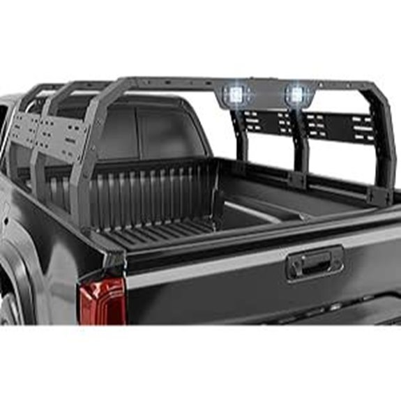 Truck Bed Cargo Rack with LED Lights for Most Trucks