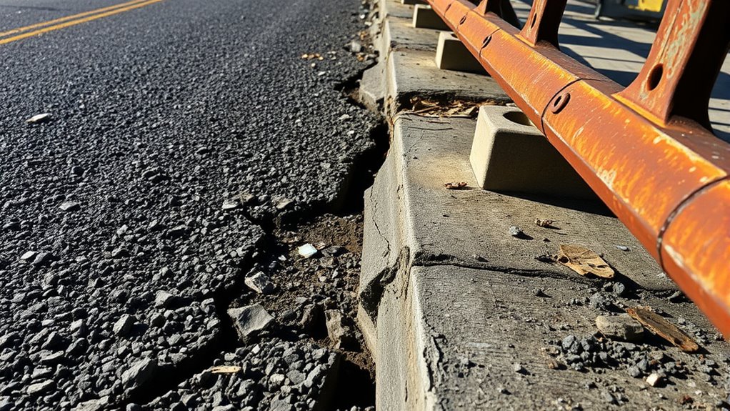 truck damage road liability