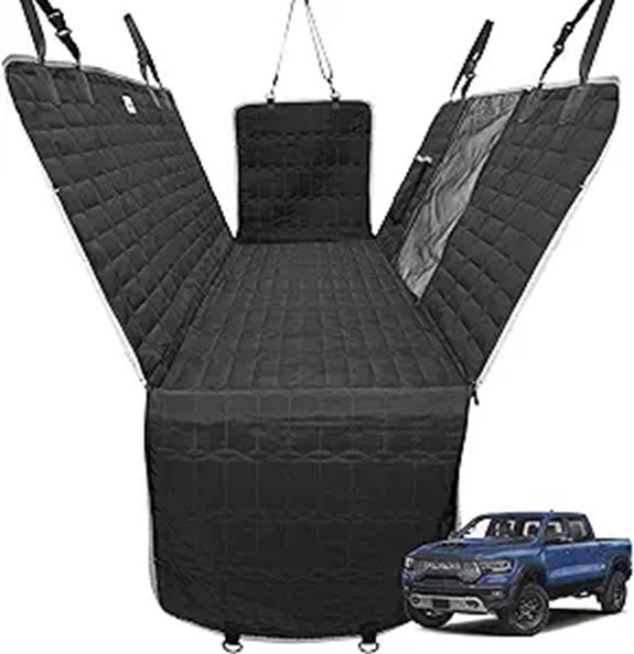 Dog Car Seat Cover for Trucks with Mesh Window