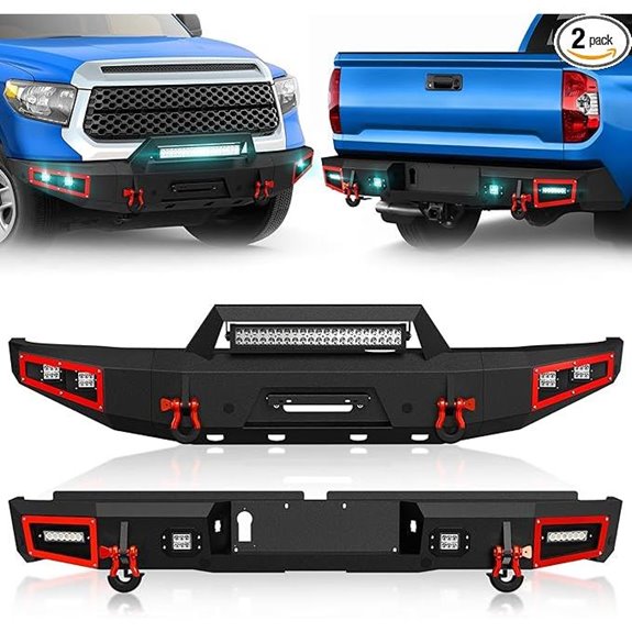 Front & Rear Bumpers for 2014-2021 Tundra with LED Lights
