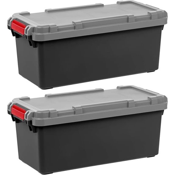 IRIS 2 Pack 15 Gallon Lockable Storage Trunk