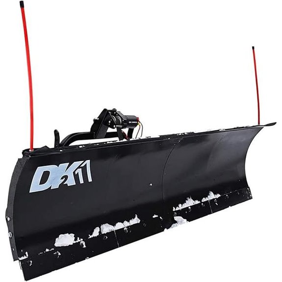 DK2 Universal 88-Inch x 26-Inch Hitch-Mounted Winch-Driven Snowplow Kit