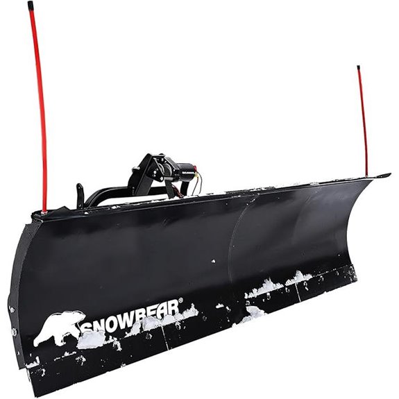 DK2 Universal 84-Inch x 22-Inch Hitch-Mounted Winch-Driven Snowplow Kit