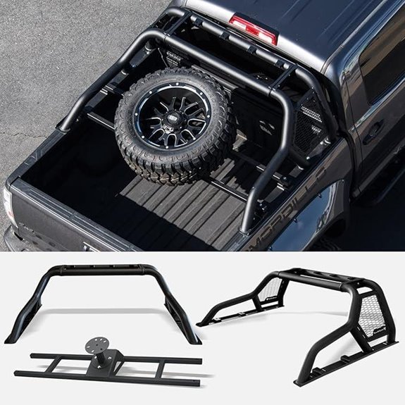 Universal Full-Size Pickup Truck Chase Rack with Tire Carrier