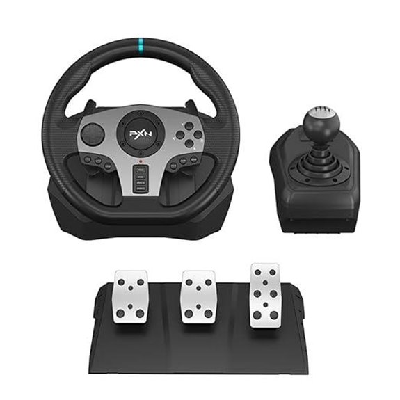 PXN V9 Universal Racing Wheel with Pedals & Shifter